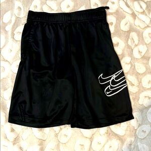 Nike Boy’s Black Dri-Fit Lightweight Running Training Gym Shorts
